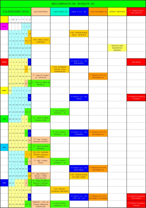 CALENDARIO Competiciones 3D- 2016 - FINAL-1